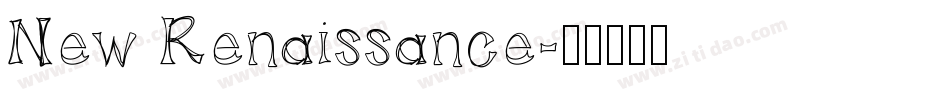 New Renaissance字体转换